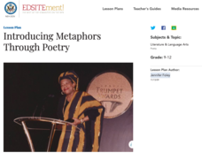 Introducing Metaphors Through Poetry Lesson Plan Introducing Metaphors Through Poetry Lesson Plan