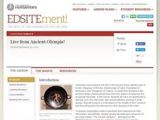 Live from Ancient Olympia! Lesson Plan Live from Ancient Olympia! Lesson Plan