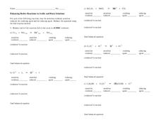 Balancing Redox Reactions in Acidic and Basic Solutions Worksheet Balancing Redox Reactions in Acidic and Basic Solutions Worksheet