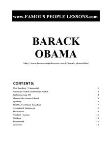 Barack Obama Worksheet Barack Obama Worksheet