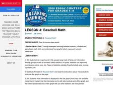 Baseball Math Lesson Plan Baseball Math Lesson Plan