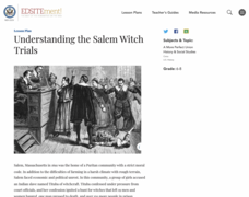 Understanding the Salem Witch Trials Lesson Plan Understanding the Salem Witch Trials Lesson Plan