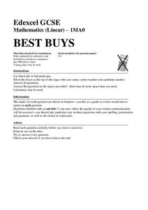 Best Buys Assessment Best Buys Assessment