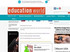Be A Sport Lesson Plan Be A Sport Lesson Plan