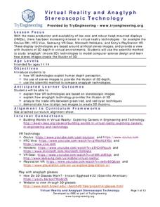 Virtual Reality and Anaglyph Stereoscopic Technology Lesson Plan Virtual Reality and Anaglyph Stereoscopic Technology Lesson Plan