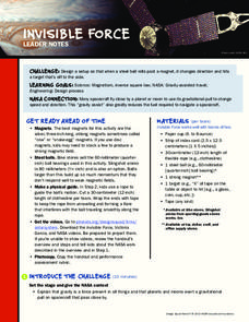 Invisible Force Lesson Plan Invisible Force Lesson Plan