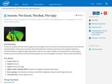 Insects: The Good, The Bad, The Ugly Unit Plan Insects: The Good, The Bad, The Ugly Unit Plan
