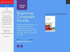Beginning Consonant Sounds Lesson Plan Beginning Consonant Sounds Lesson Plan