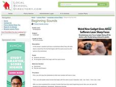 Beginning Sounds Lesson Plan Beginning Sounds Lesson Plan