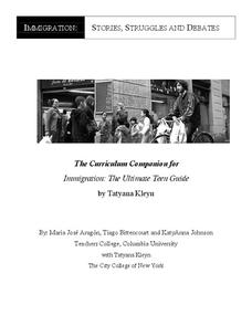 Immigration: Stories, Struggles and Debates Unit Plan Immigration: Stories, Struggles and Debates Unit Plan