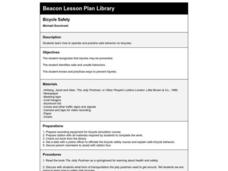 Bicycle Safety Lesson Plan Bicycle Safety Lesson Plan