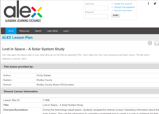 Lost in Space - A Solar System Study Lesson Plan Lost in Space - A Solar System Study Lesson Plan