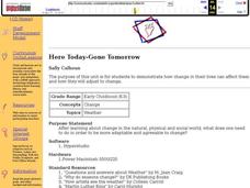 Here Today-Gone Tomorrow Lesson Plan Here Today-Gone Tomorrow Lesson Plan