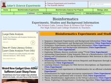 Bioinformatics Lesson Plan Bioinformatics Lesson Plan