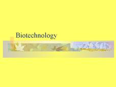 Biotechnology PPT Biotechnology PPT