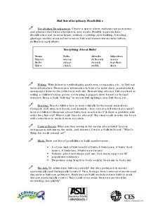 Bird Interdisciplinary Possibilities Lesson Plan Bird Interdisciplinary Possibilities Lesson Plan
