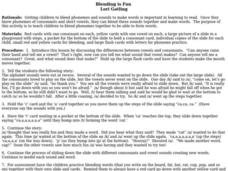 Blending is Fun Lesson Plan Blending is Fun Lesson Plan