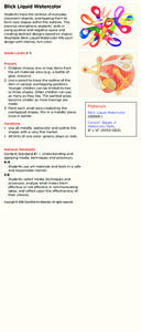 Blick Liquid Watercolor Lesson Plan Blick Liquid Watercolor Lesson Plan