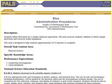 Blue Lesson Plan Blue Lesson Plan