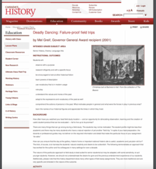 Deadly Dancing: Failure Proof Field Trips Lesson Plan Deadly Dancing: Failure Proof Field Trips Lesson Plan