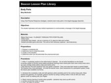Body Parts Lesson Plan Body Parts Lesson Plan