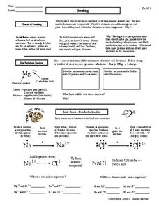 Bonding Worksheet Bonding Worksheet