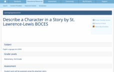 Describe a Character in a Story Lesson Plan Describe a Character in a Story Lesson Plan