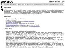 Boolean Algebra Lesson Plan Boolean Algebra Lesson Plan
