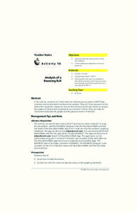 Bouncing Ball Experiment Lesson Plan Bouncing Ball Experiment Lesson Plan