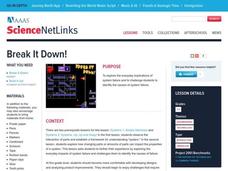Break It Down! Lesson Plan Break It Down! Lesson Plan