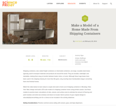 Make a Model of a Home Made From Shipping Containers Activity Make a Model of a Home Made From Shipping Containers Activity