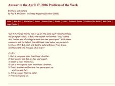 Brothers and Sisters Worksheet Brothers and Sisters Worksheet