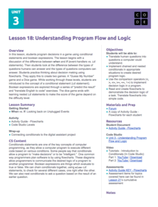 Understanding Program Flow and Logic Lesson Plan Understanding Program Flow and Logic Lesson Plan