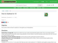 How to Subtract to 10 Lesson Plan How to Subtract to 10 Lesson Plan