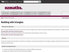 Building With Triangles Lesson Plan Building With Triangles Lesson Plan