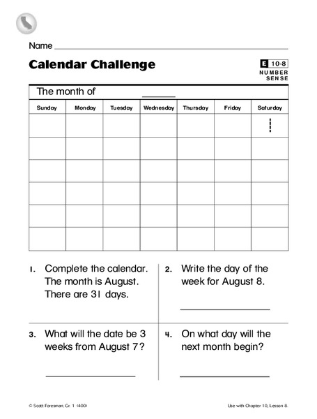 Calendar Challenge Organizer Calendar Challenge Organizer