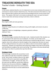 Treasure Beneath the Sea Lesson Plan Treasure Beneath the Sea Lesson Plan