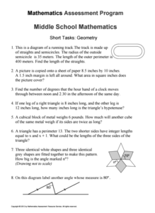 Geometry Assessment Geometry Assessment