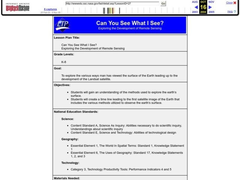 Can You See What I See? Lesson Plan Can You See What I See? Lesson Plan