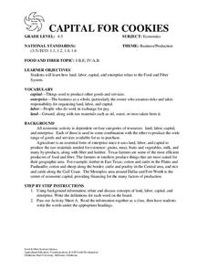 Capital for Cookies Lesson Plan Capital for Cookies Lesson Plan