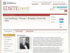 Carl Sandburg's "Chicago": Bringing a Great City Alive Lesson Plan Carl Sandburg's "Chicago": Bringing a Great City Alive Lesson Plan