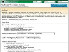Cartesian Coordinate System Lesson Plan Cartesian Coordinate System Lesson Plan