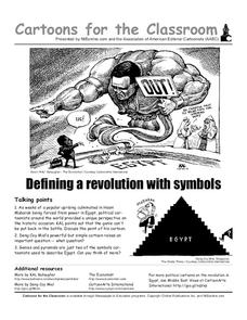Cartoons for the Classroom: Defining a Revolution with Symbols Worksheet Cartoons for the Classroom: Defining a Revolution with Symbols Worksheet