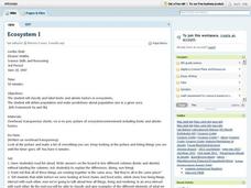 Ecosystem I Lesson Plan Ecosystem I Lesson Plan