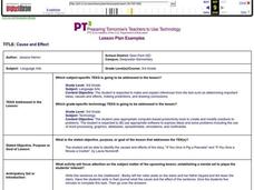 Cause and Effect Lesson Plan Cause and Effect Lesson Plan