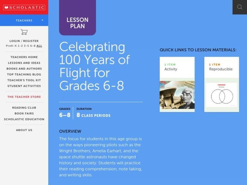 Celebrating 100 Years of Flight Lesson Plan Celebrating 100 Years of Flight Lesson Plan