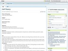 Cell Theory Lesson Plan Cell Theory Lesson Plan