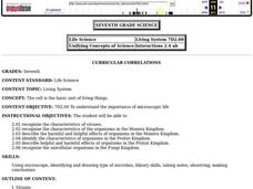 Cells Lesson Plan Cells Lesson Plan