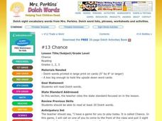 Chance Lesson Plan Chance Lesson Plan
