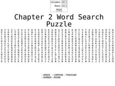 Chapter 2 Word Search Puzzle Worksheet Chapter 2 Word Search Puzzle Worksheet